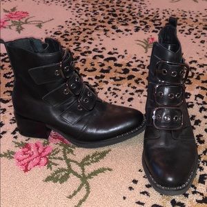 black Jeffrey Campbell booties